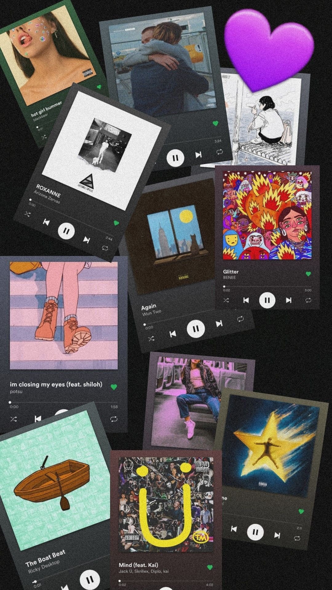 Spotify playlist background ✨ | Iphone wallpaper girly, Iphone wallpaper  music, Music collage