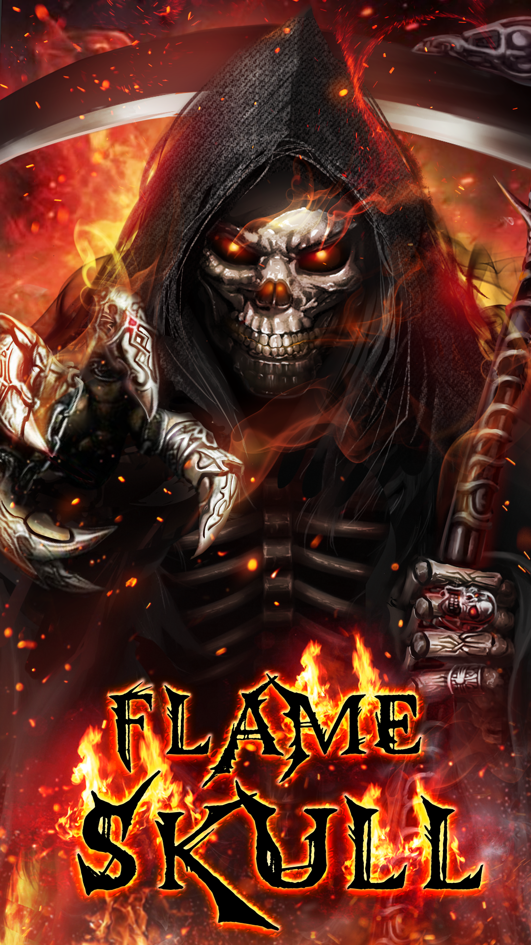 Flame Skull Wallpaper Download  MobCup