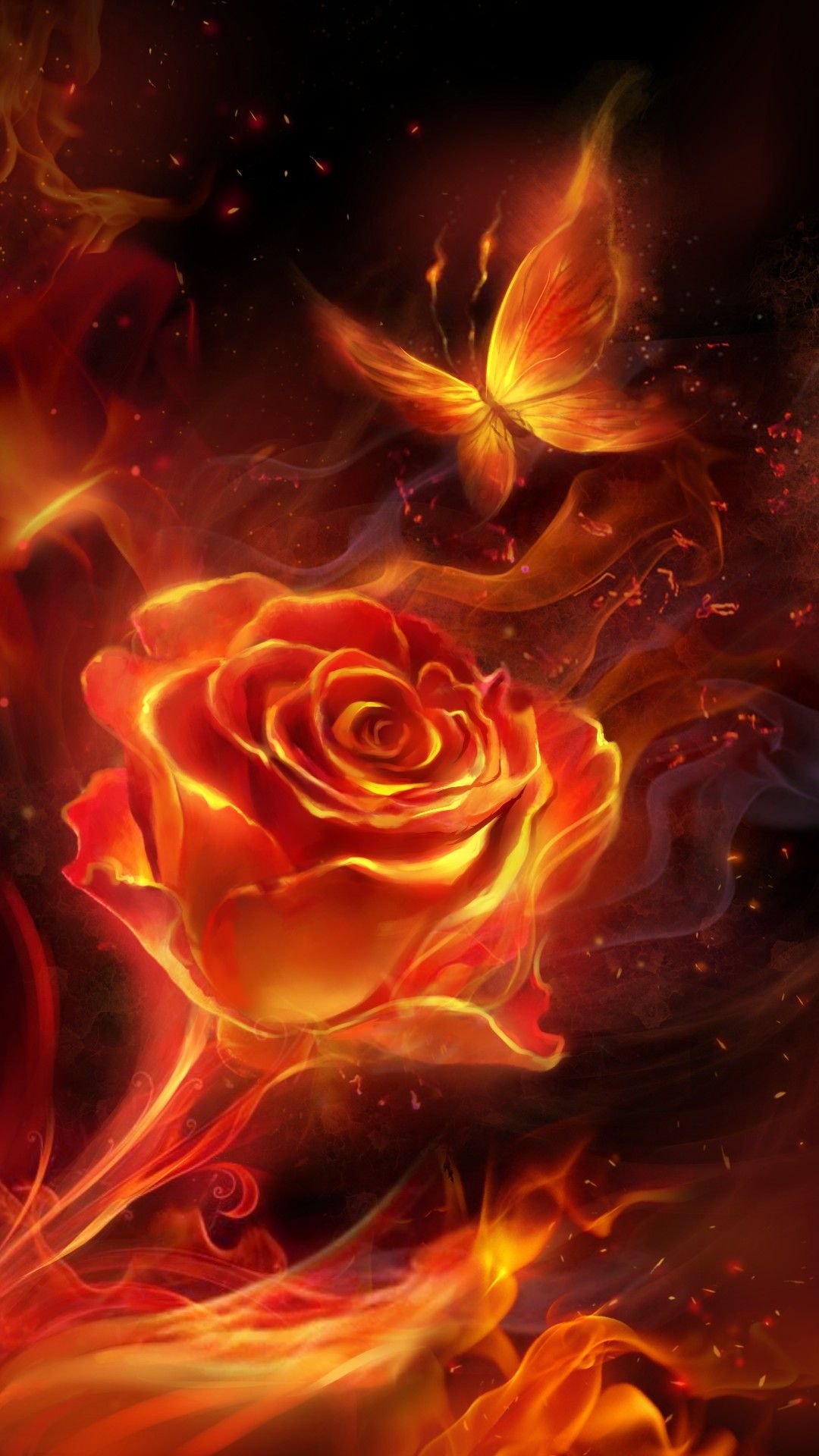 Rose Fire Photography Smoke, HD Flowers, 4k Wallpapers, Images,  Backgrounds, Photos and Pictures