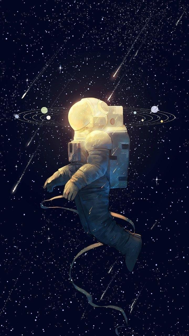 Astronaut Floating In Space Live Wallpaper  Live Wallpaper