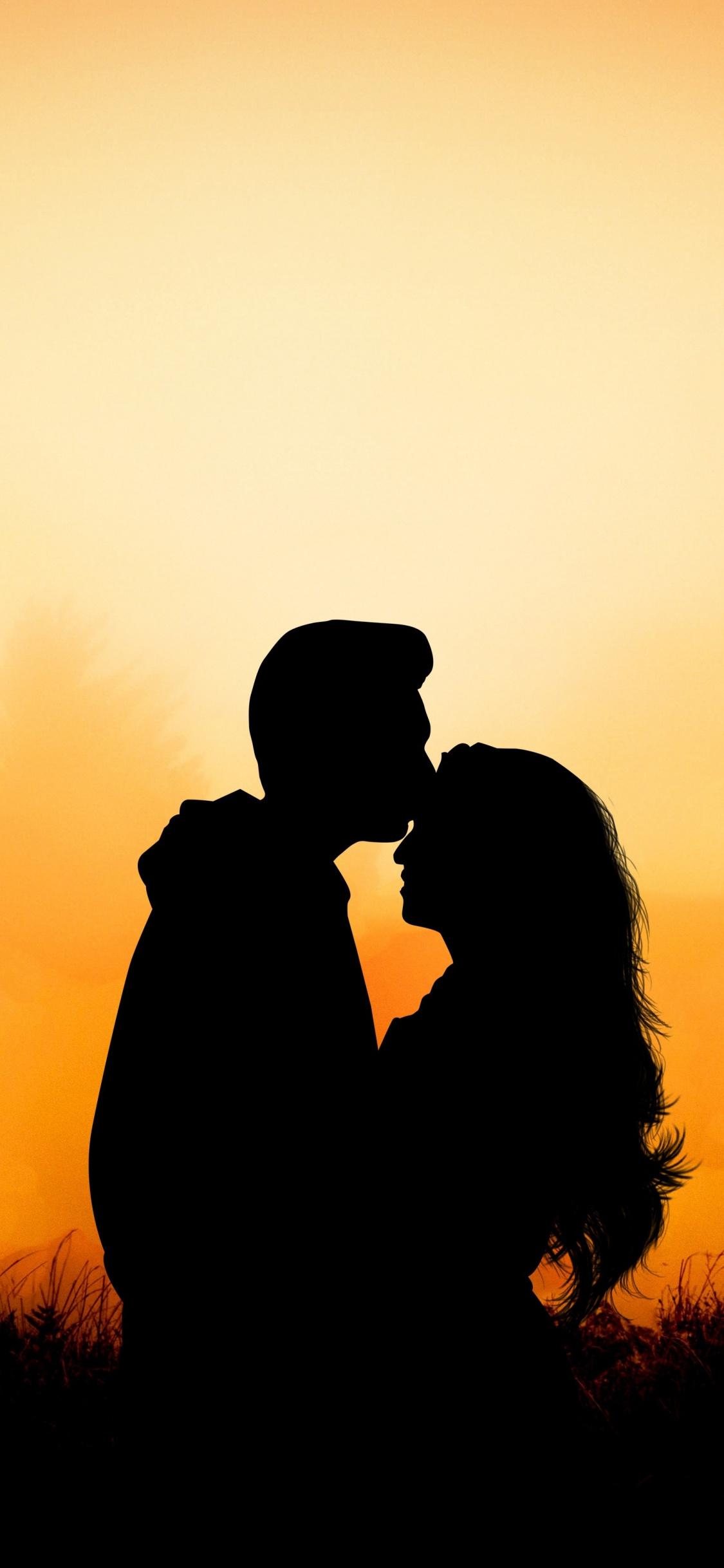 Couple Silhouette Sunset