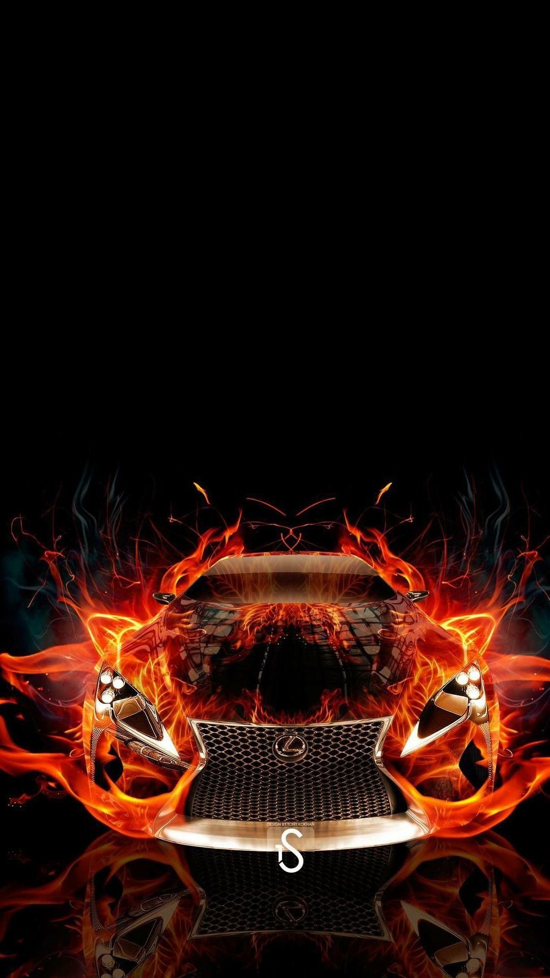 Fire Cars Wallpapers  Wallpaper Cave