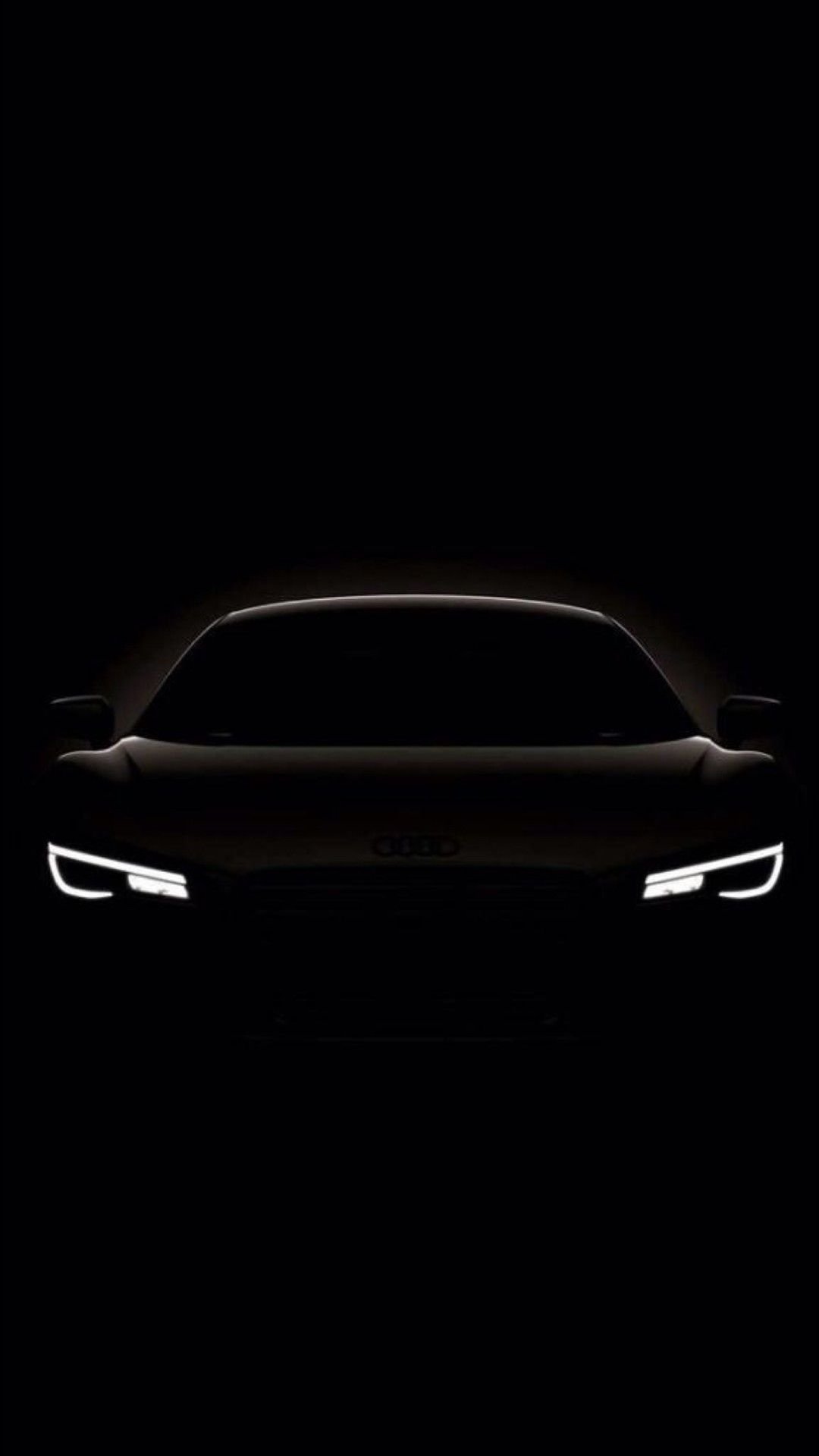 Audi, logo, dark, black, led, HD wallpaper