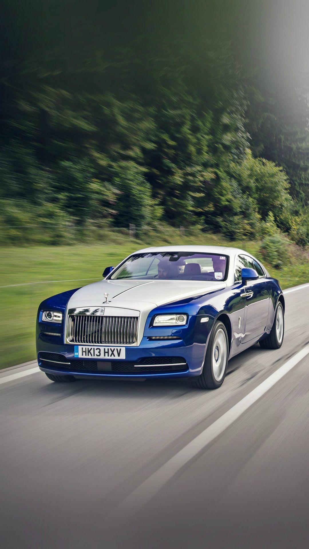 Blue Rolls Royce Wraith