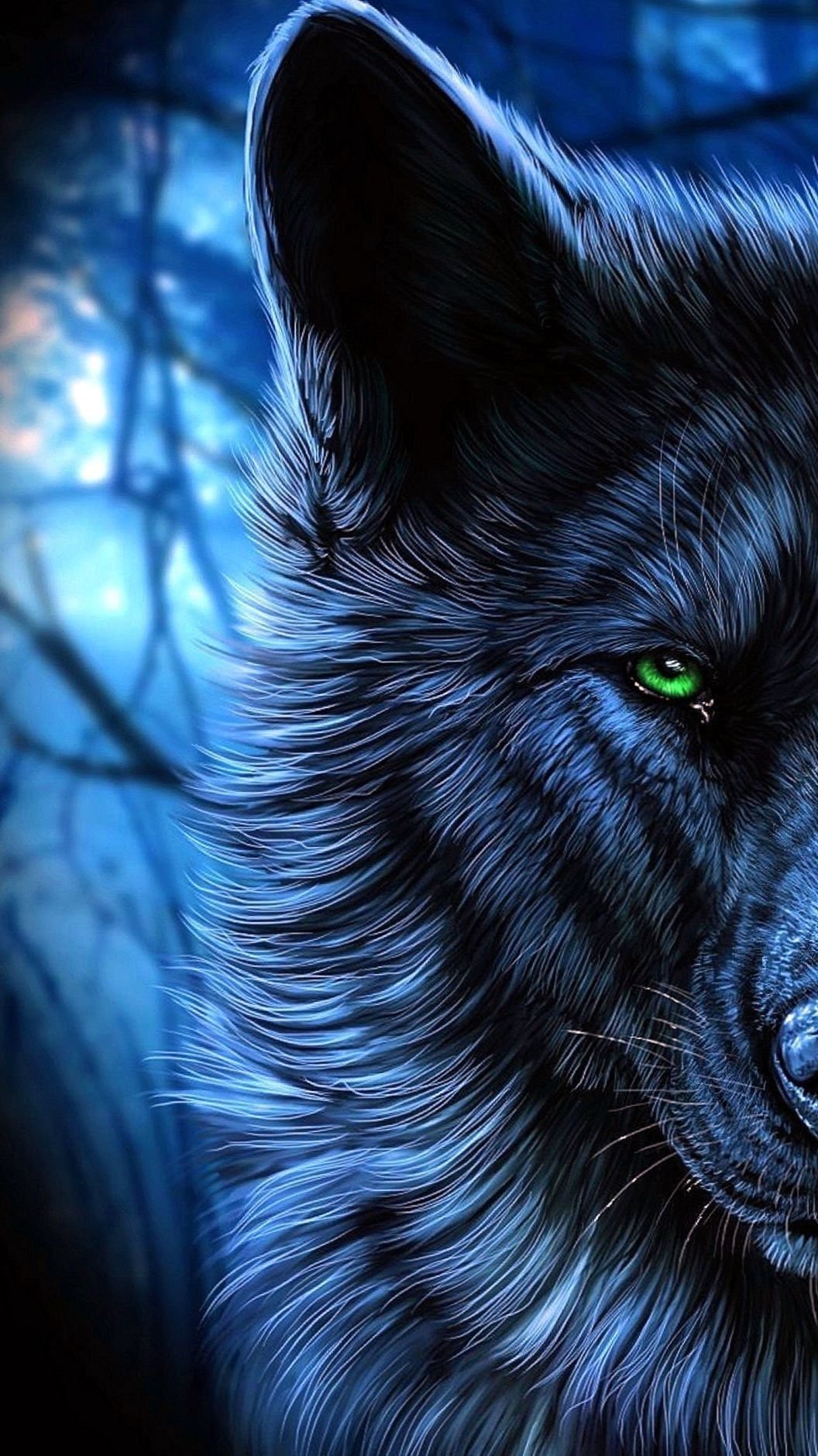 Angry wolf with sharp teeths Wallpapers Download | MobCup