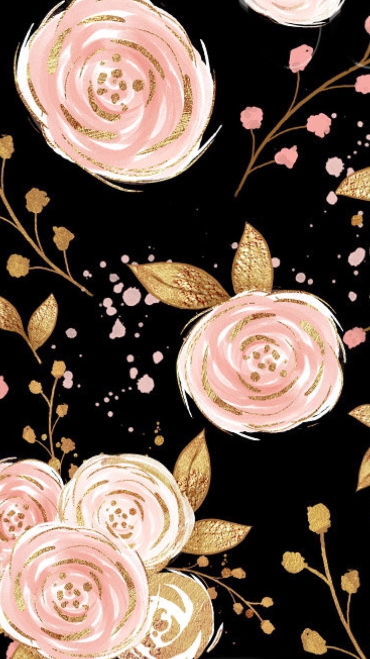 Avikalp Exclusive AWZ0146 Luxury and Elegant 3D New Flowers Rose Gold  Wallpaper Mural Tv Background Painting HD 3D Wallpaper[3 ft x 2 ft] /  [91.44 cm x 60.96 cm] : Amazon.in: Home Improvement