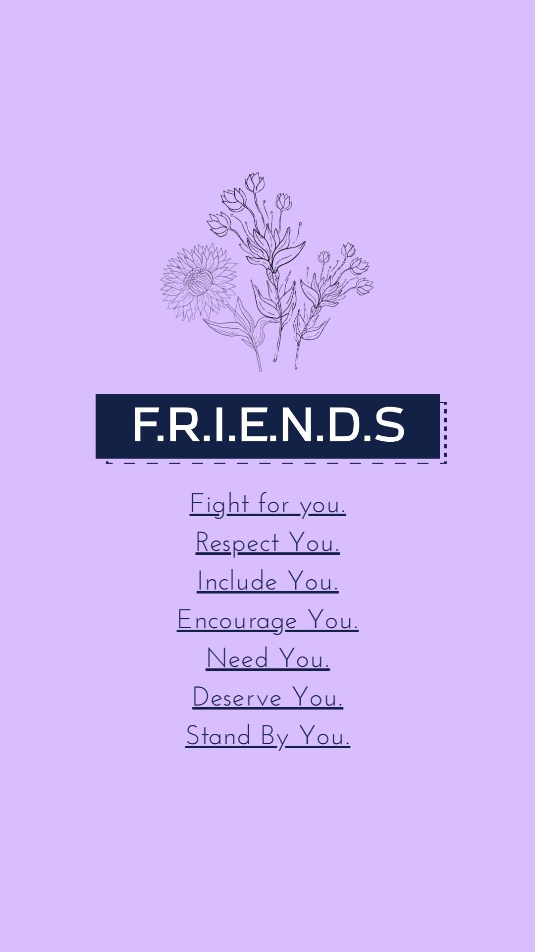 Aesthetic friends quotes Wallpaper Download | MobCup
