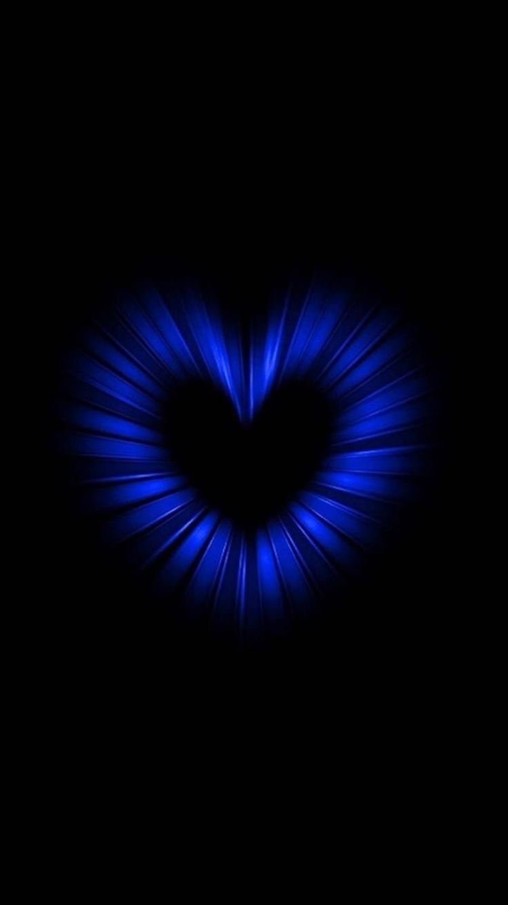 Aesthetic Blue Heart Wallpaper Download | MobCup