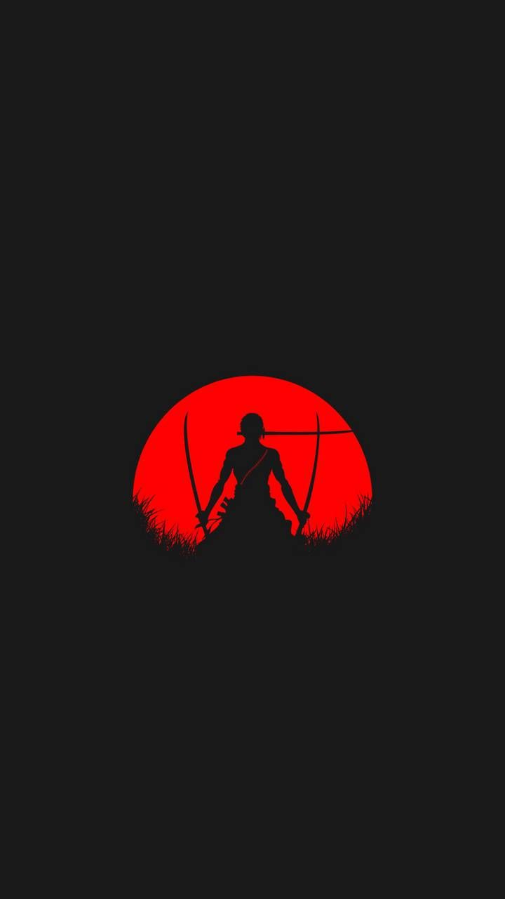 One Piece Roronoa Zoro & Swords Black Wallpapers for iPhone 4k