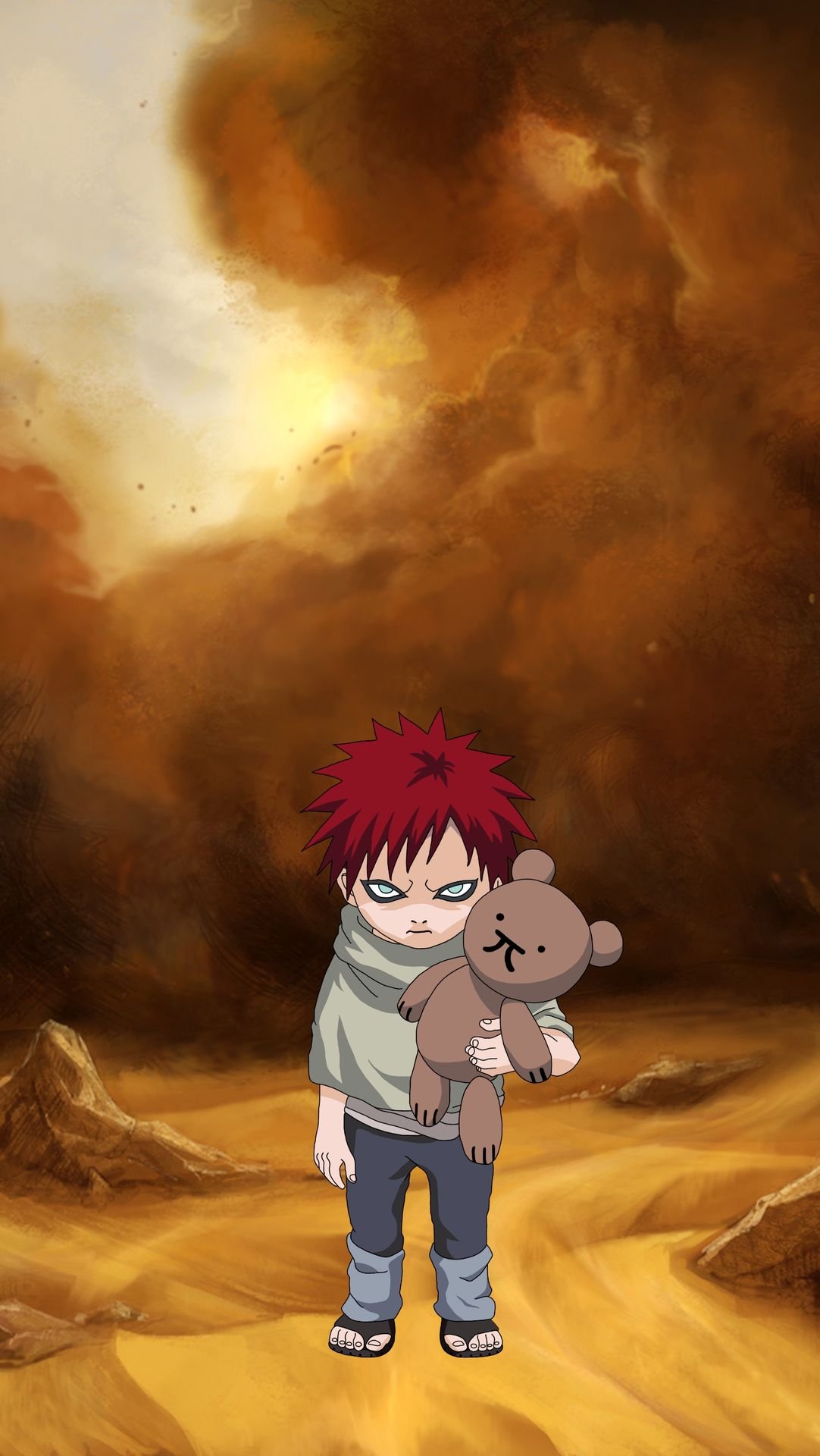 Download The iconic look of Gaara now available on an Apple Iphone  Wallpaper  Wallpaperscom