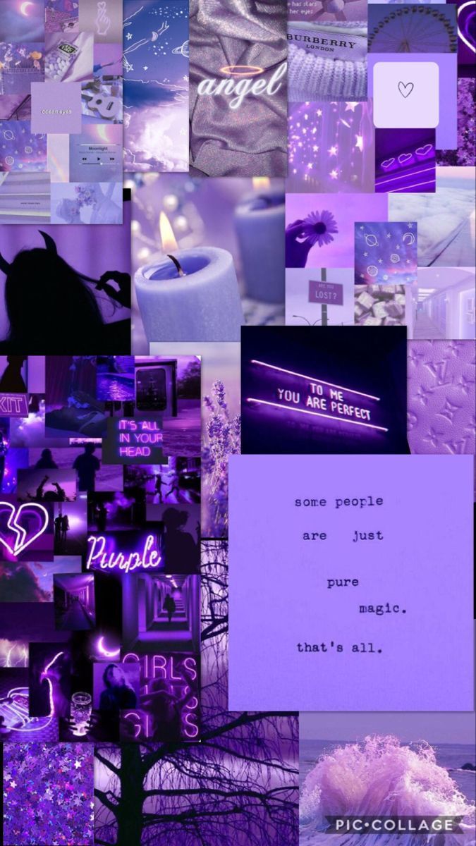 Purple Aesthetic Collage Wallpaper Download Mobcup 