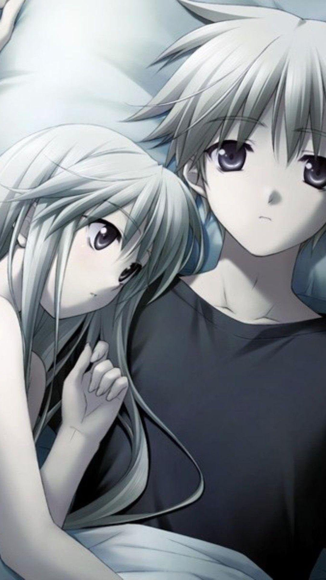 Download Romantic Anime Couple Tightly Hugging Wallpaper  Wallpaperscom