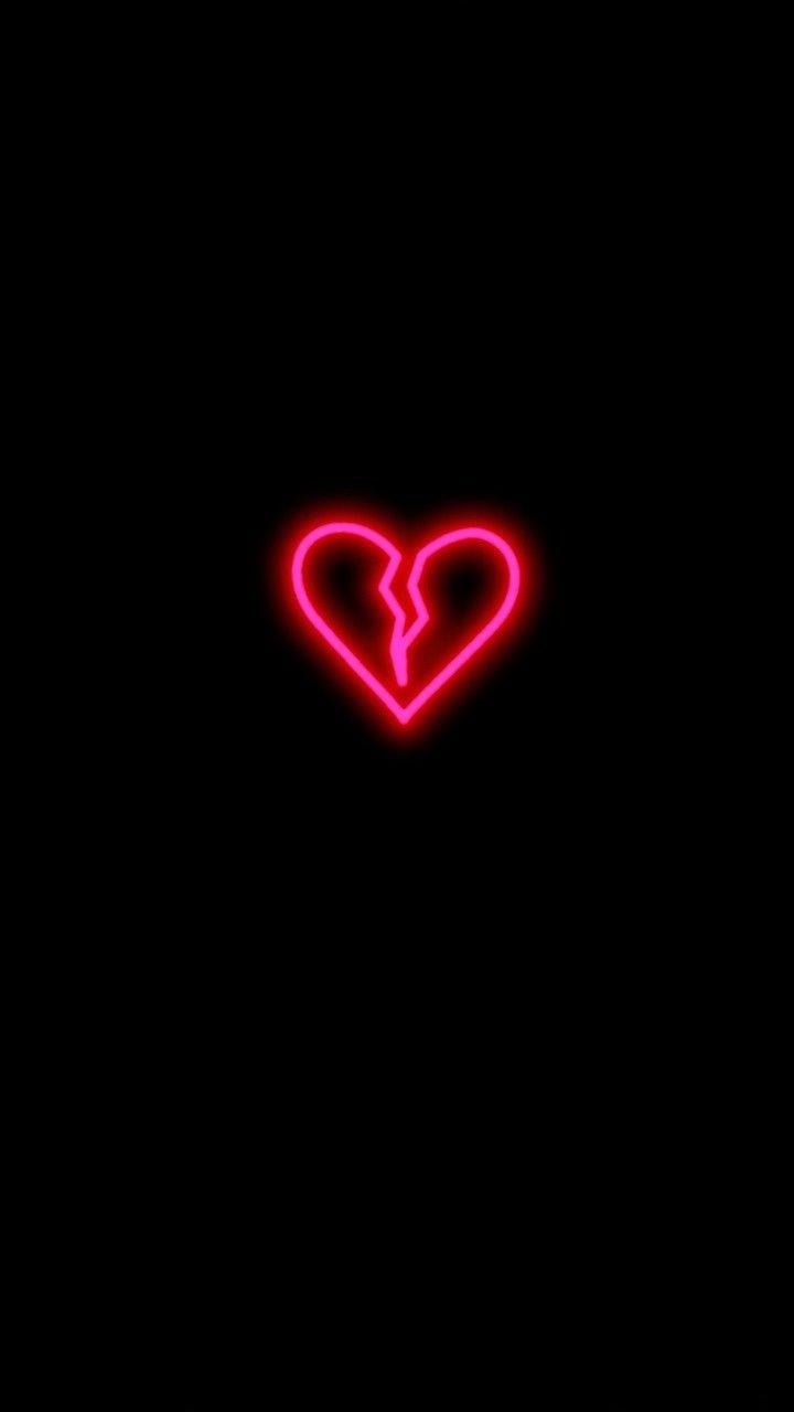 Rosa Aesthetic Neon Heart j Wallpaper Download | MobCup