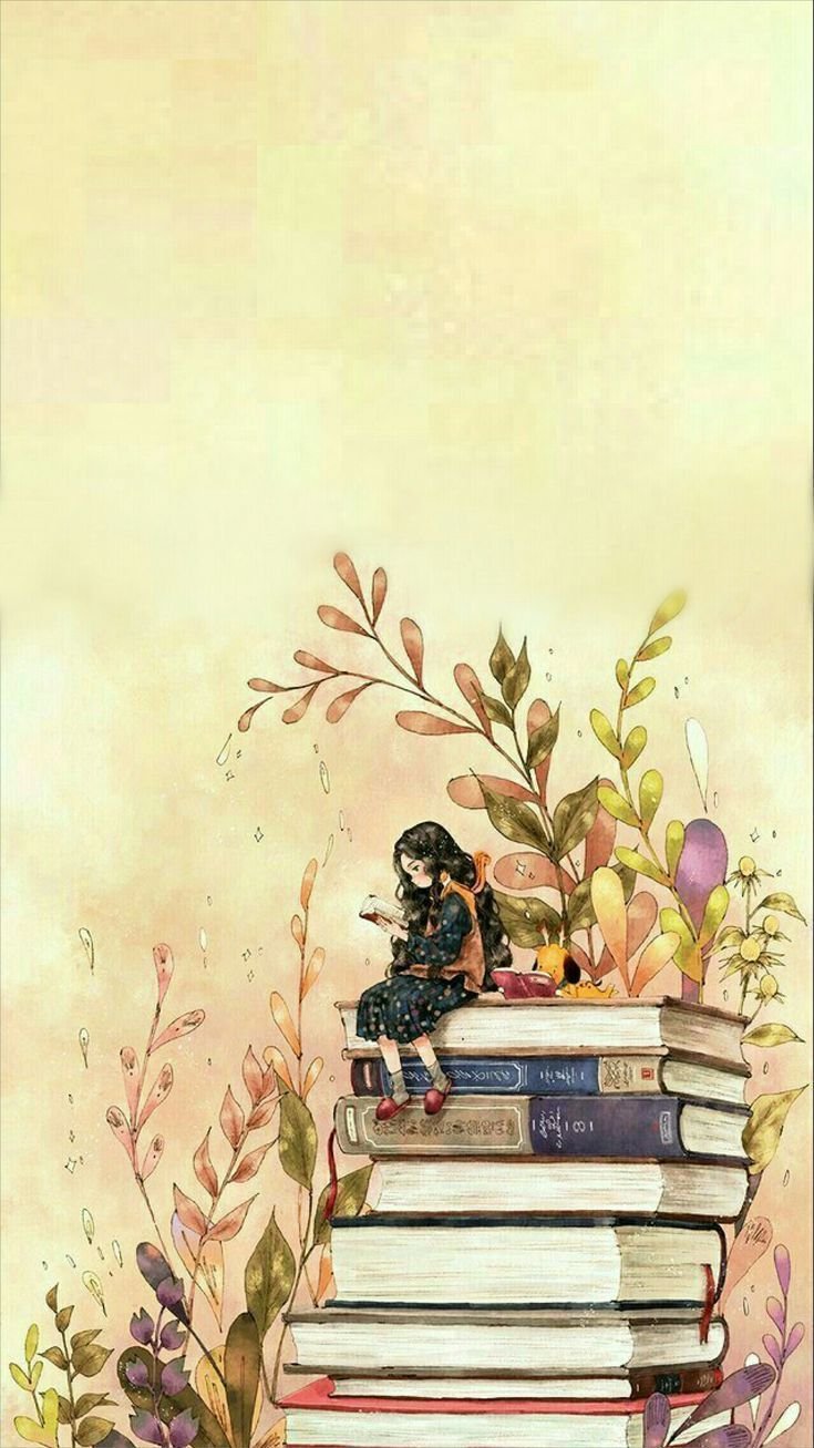 Anime girl reading book HD wallpapers  Pxfuel