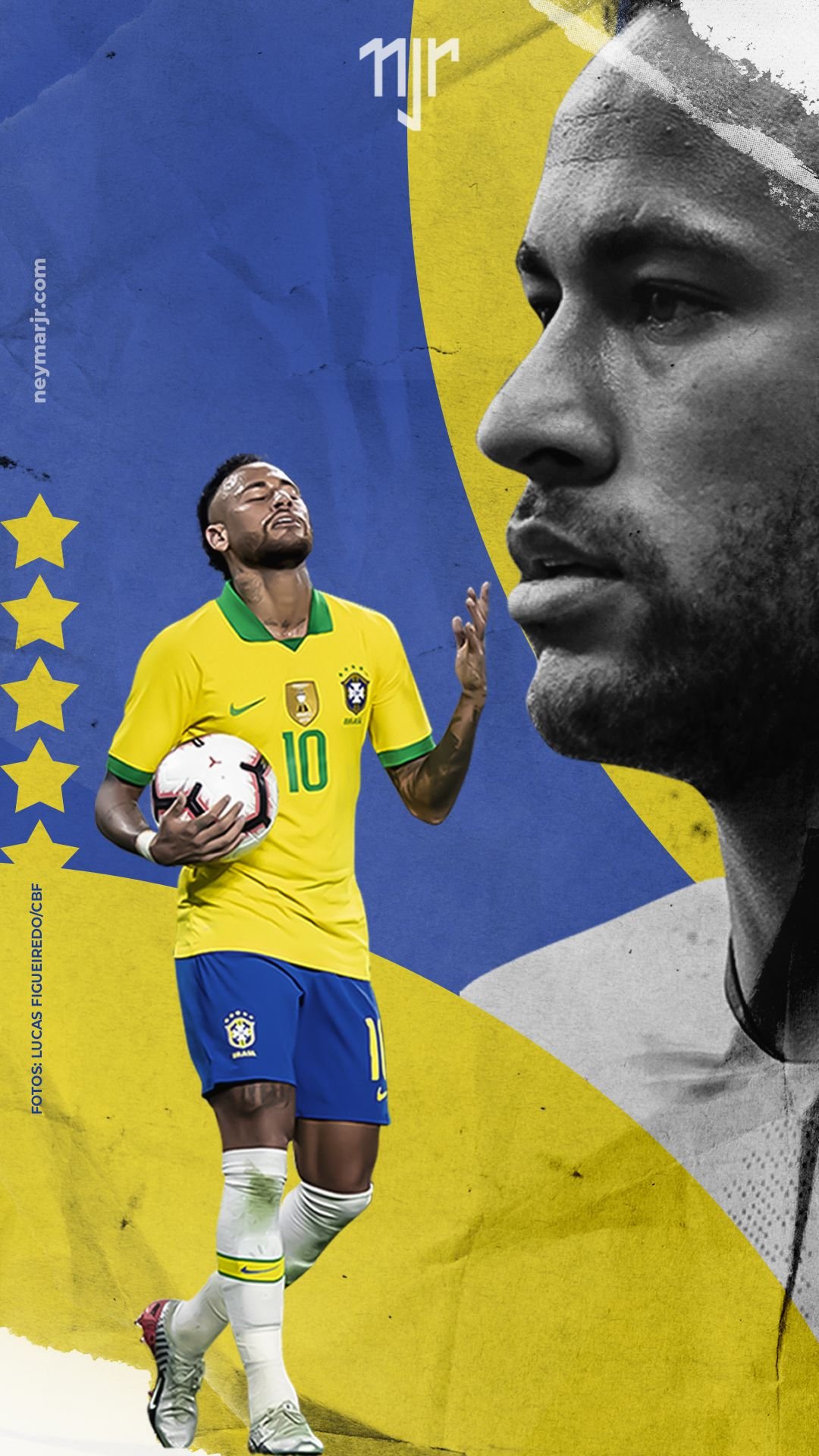 Neymar jr in brazil jersey Wallpapers Download