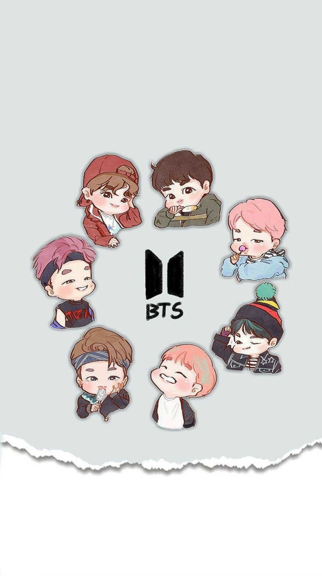 Bts anime drawings HD wallpapers  Pxfuel
