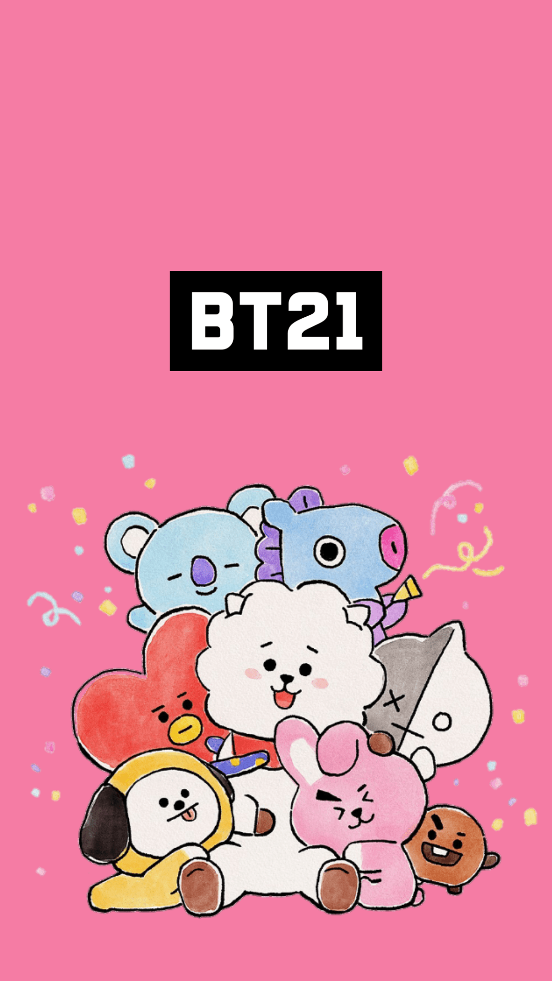 Aesthetic bt21 tata Wallpapers Download | MobCup