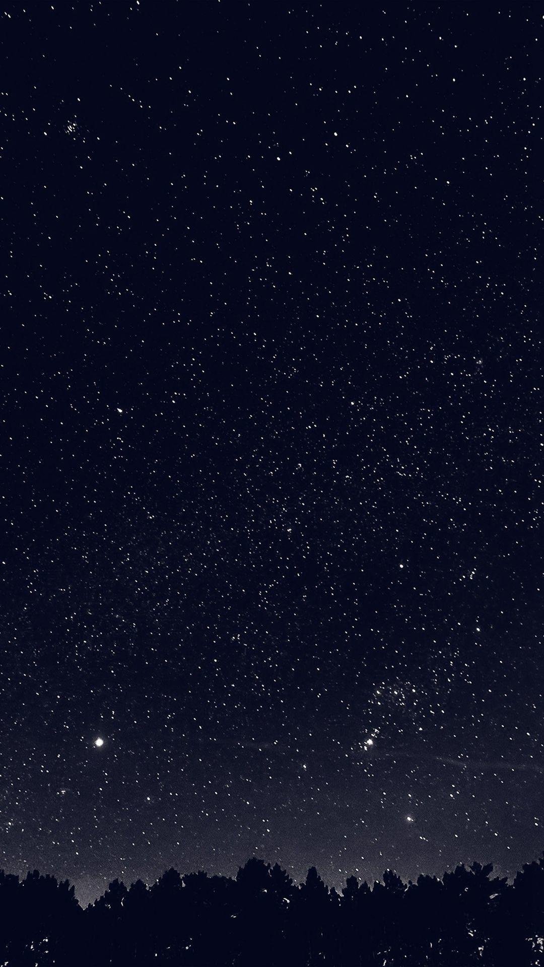 The Starry Night - black
