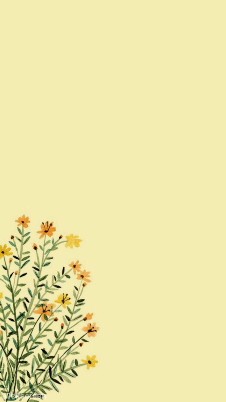 Pastel Yellow Flower Aesthetic Wallpaper Download | MobCup