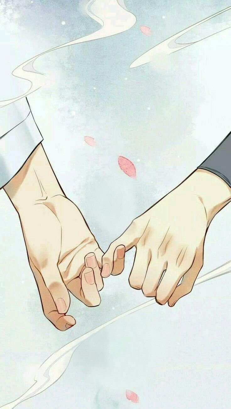 how to draw anime couples holding hands