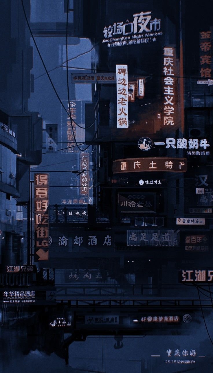 Download Japan City Street Purple Aesthetic Wallpaper  Wallpaperscom