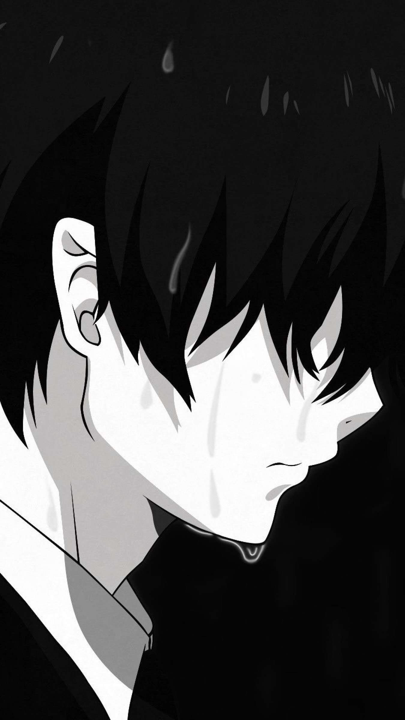 100 Black And White Anime Boy Wallpapers  Wallpaperscom