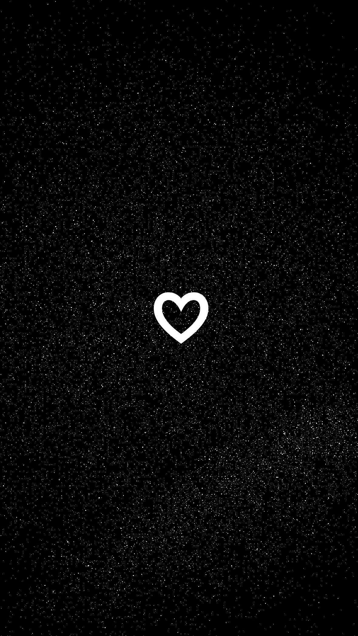 Black heart Wallpaper 4K Love heart White background 4826