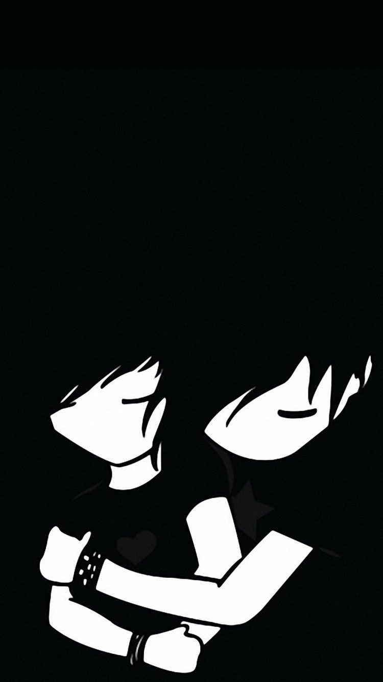 Black and White Anime Couple Wallpapers  Top Free Black and White Anime  Couple Backgrounds  WallpaperAccess