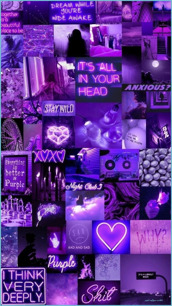 Aesthetic Phone Purple Aesthetic Quotes HD phone wallpaper  Pxfuel