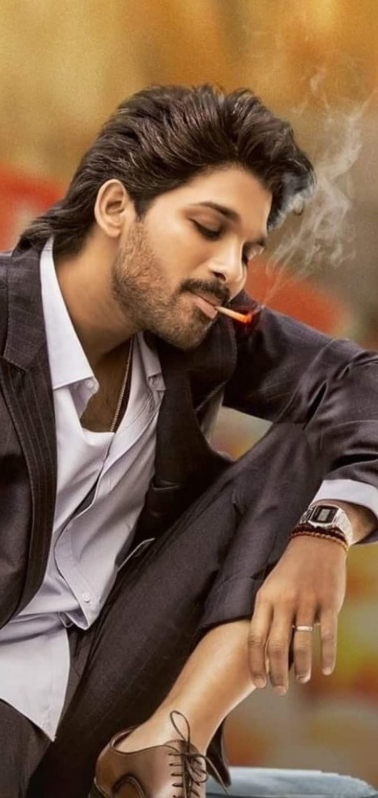 Allu Arjun - Smoking Style Wallpaper Download | MobCup