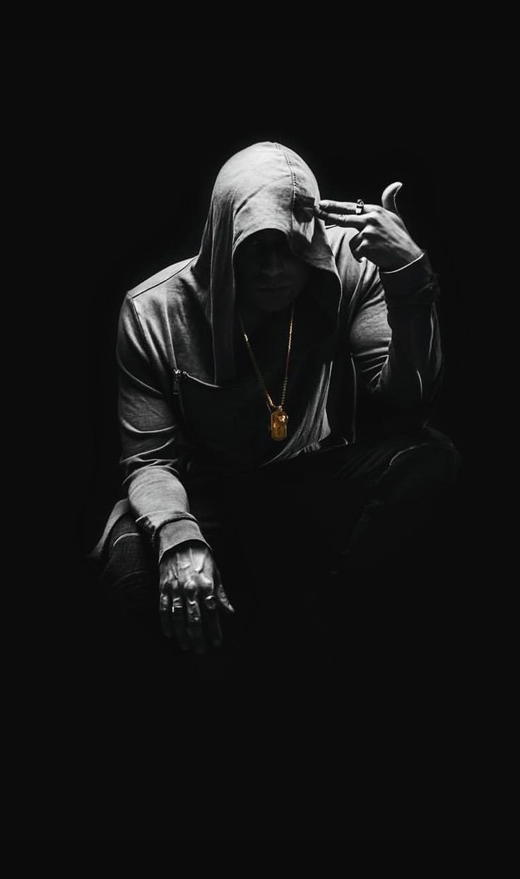 Dark Attitude Boy - Black Background Wallpaper Download | MobCup