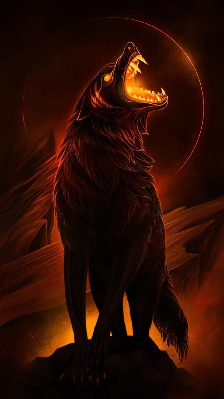 Pin by Raven on Loups  Wolf artwork Wolf wallpaper Magical wolf