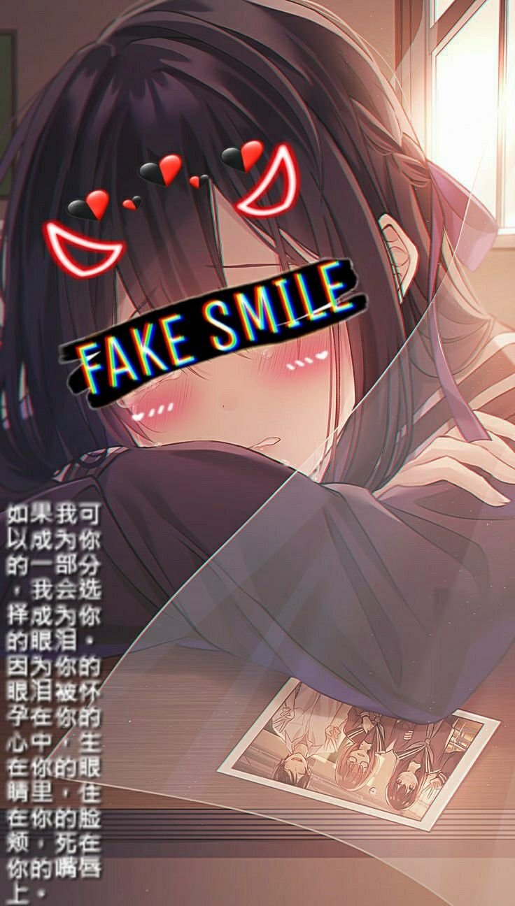 Anime Fake Smile Wallpapers  Fake smile, Smile wallpaper, Death art