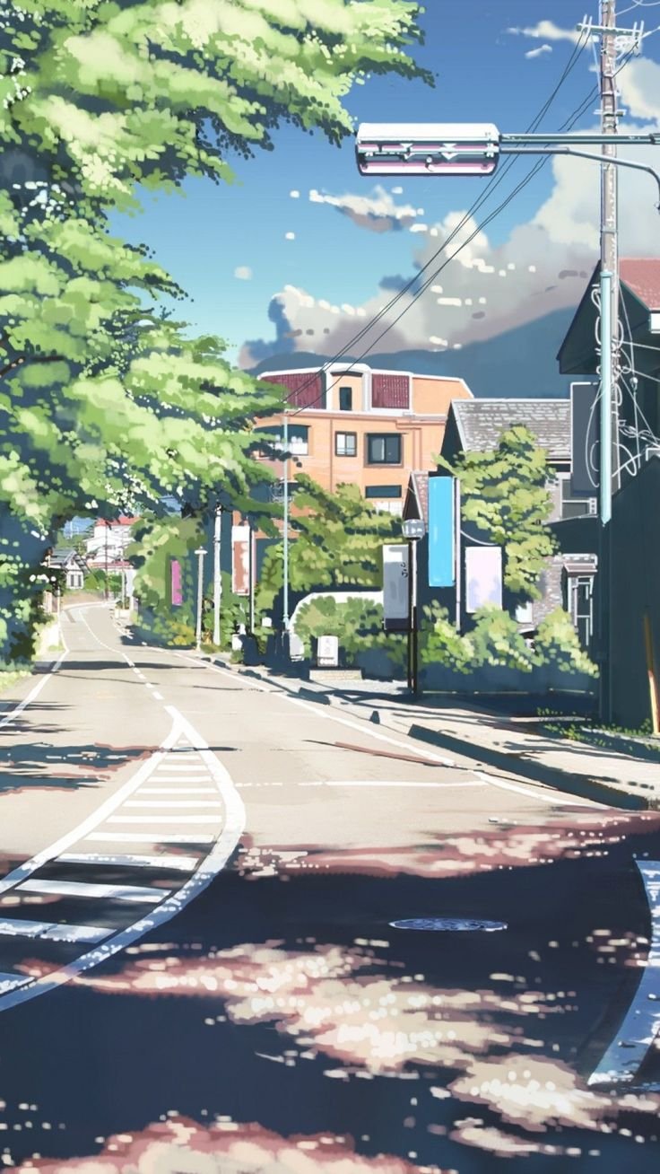 Street | City | Travel | Wallpaper | City wallpaper, Anime scenery wallpaper,  Art wallpaper