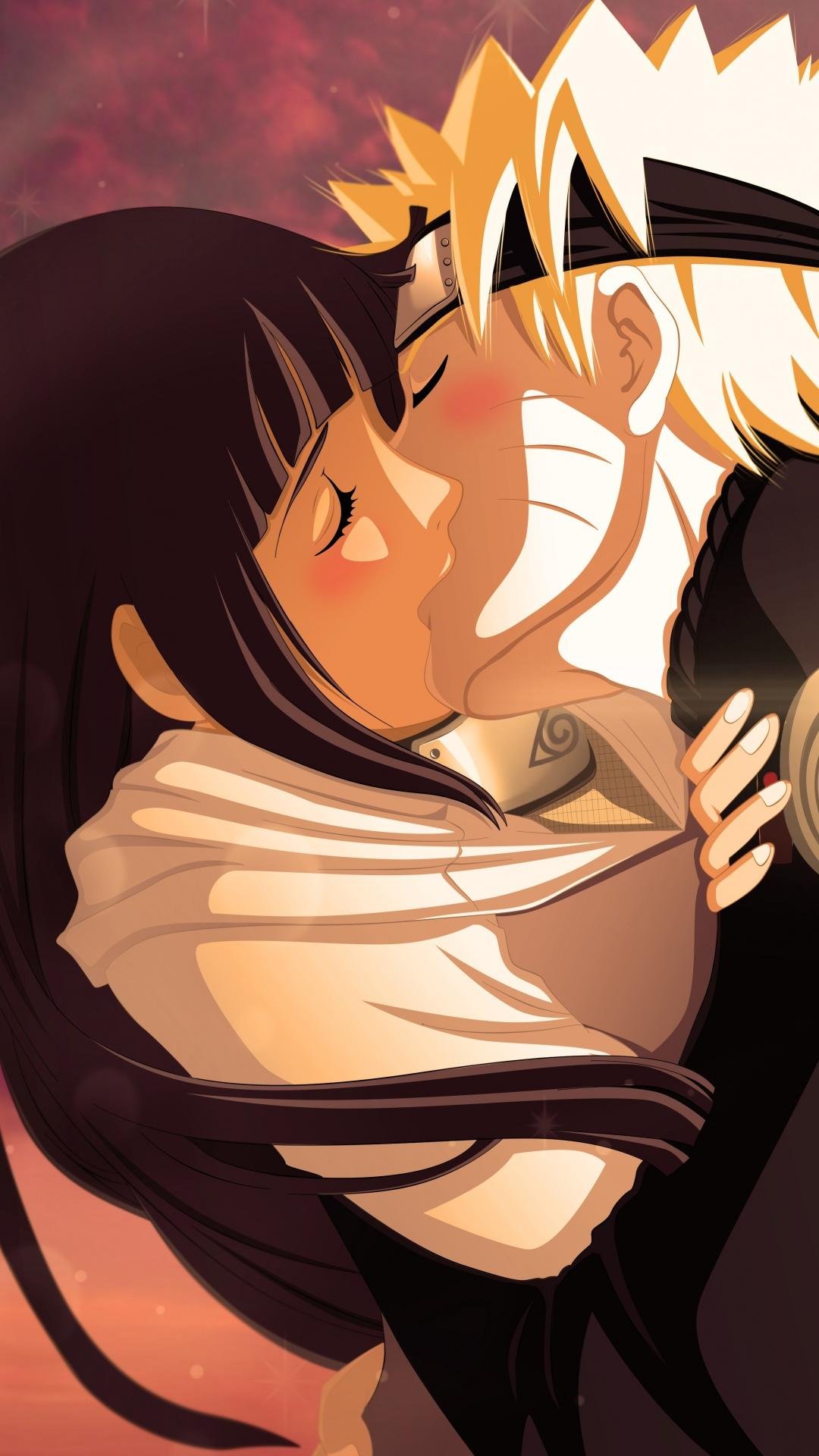 anime boy and girl kiss