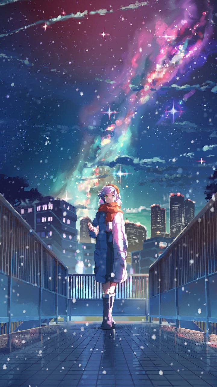Wallpaper ID 577842  Shooting Star Silhouette Anime Stars Original  1080P Flower free download