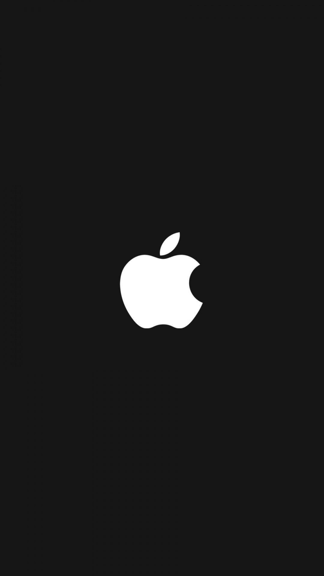 White apple logo