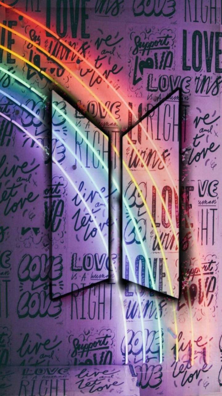 I Love You Wala - Purple Neon Light Wallpaper Download