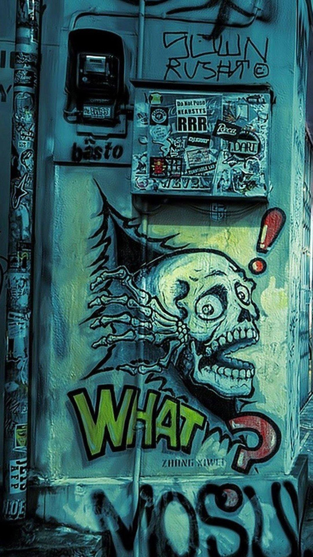 abstract graffiti iphone wallpaper