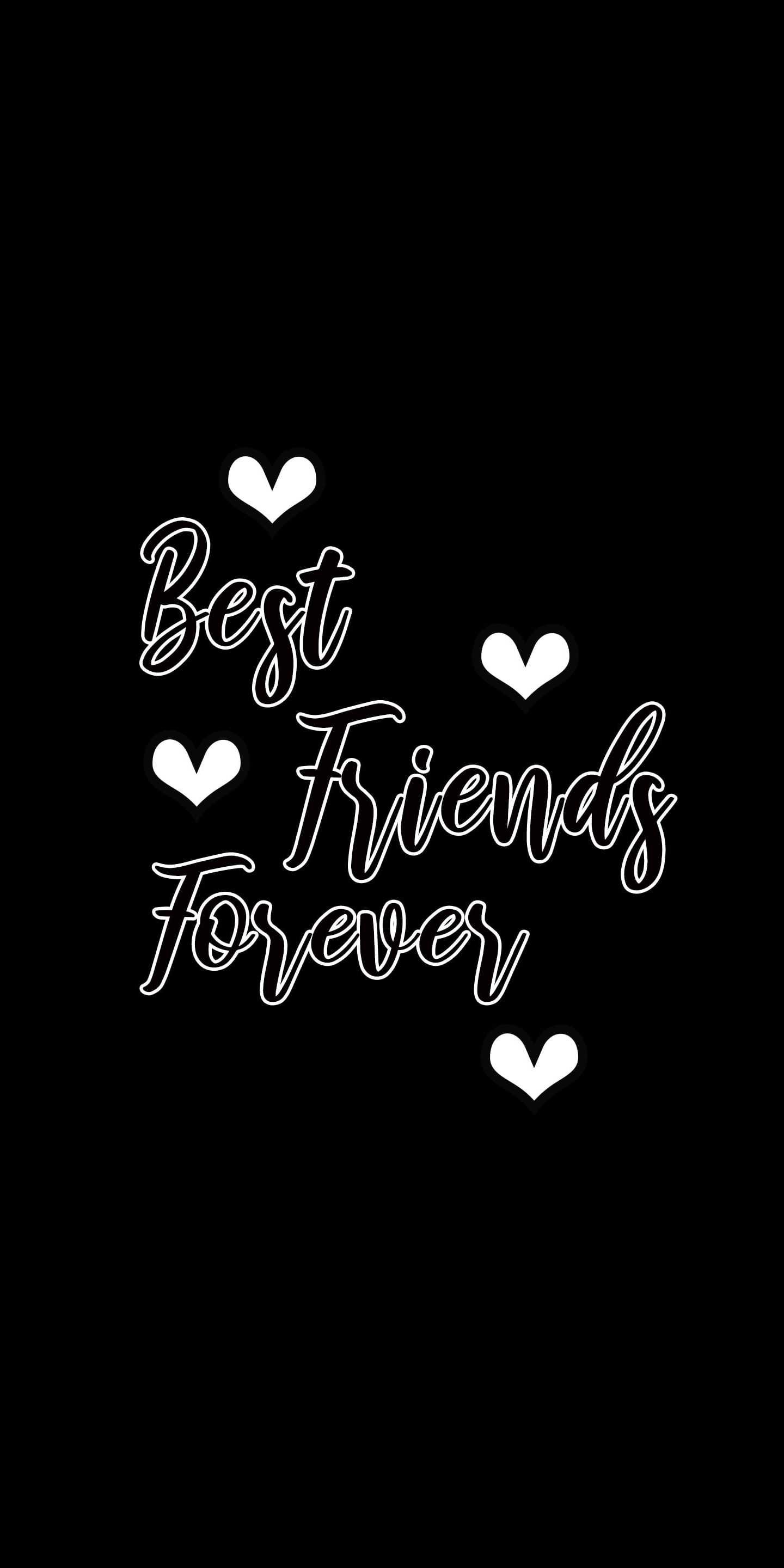 Friends Forever black feelings friendship corazones love red white  HD phone wallpaper  Peakpx
