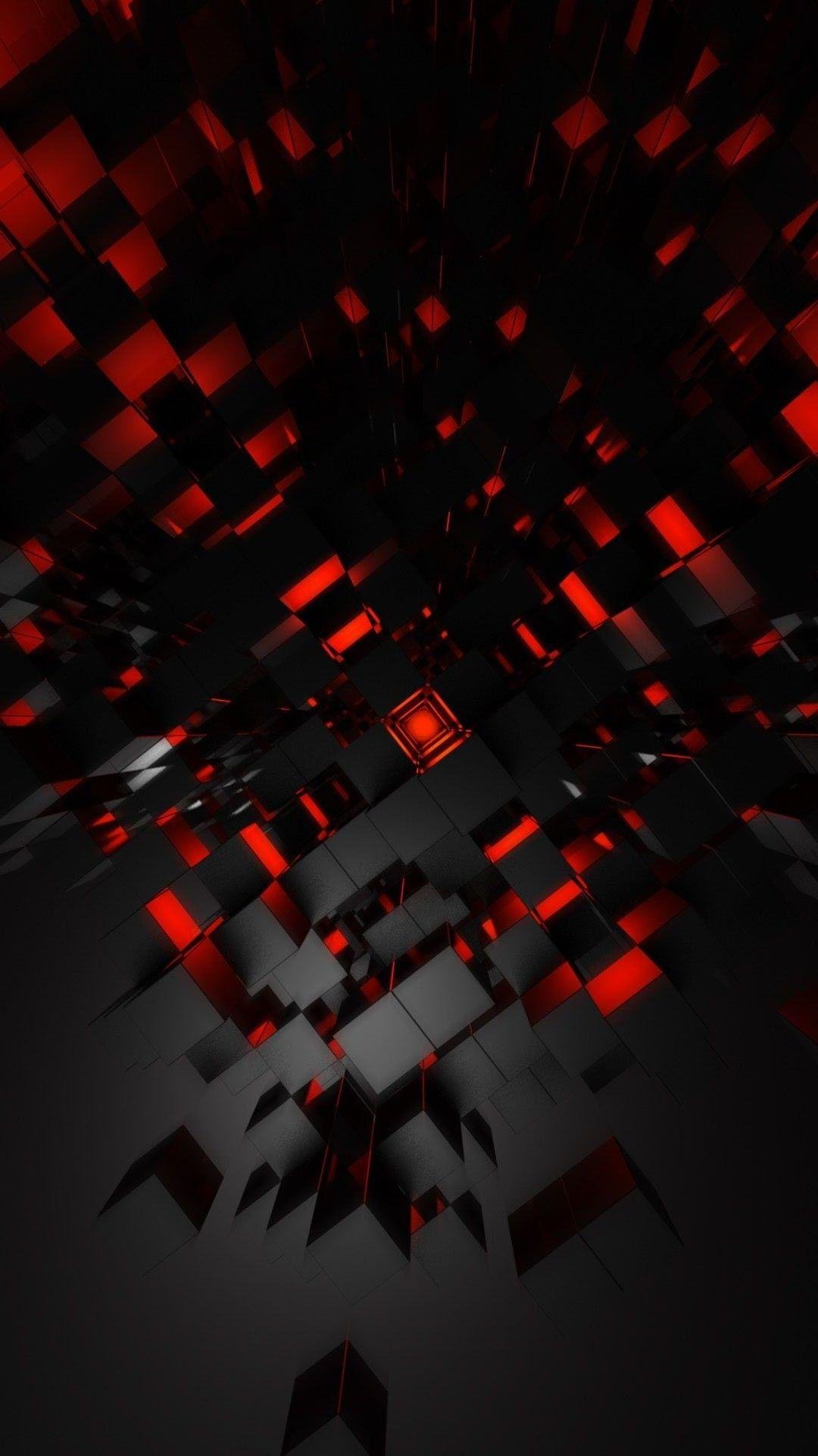 3d red black abstract background Wallpapers Download | MobCup