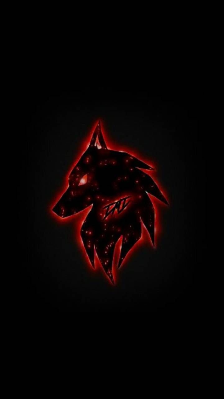 Red Spirit Wolf logo Wallpaper Download | MobCup