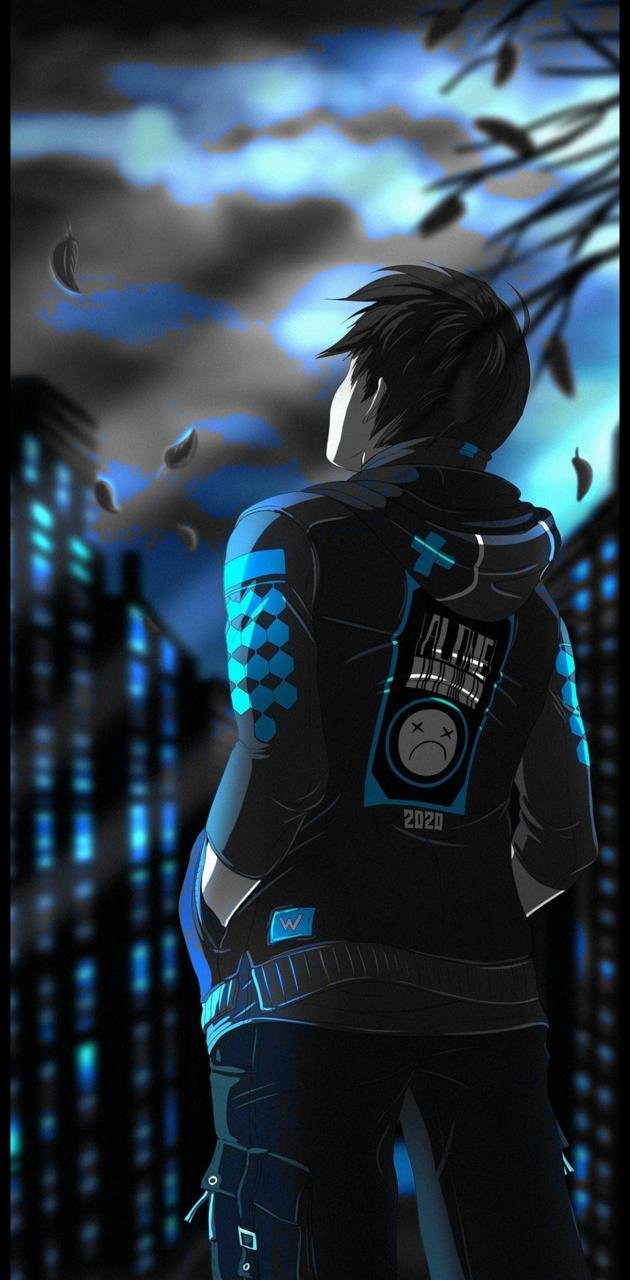Download A Mysterious Dark Anime Boy Wallpaper