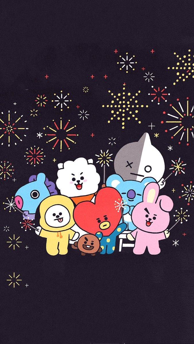 SHOOKY, COOKY, KOYA, RJ, MANG, CHIMMY In Blue Sky Background HD BT21  Wallpapers | HD Wallpapers | ID #83376