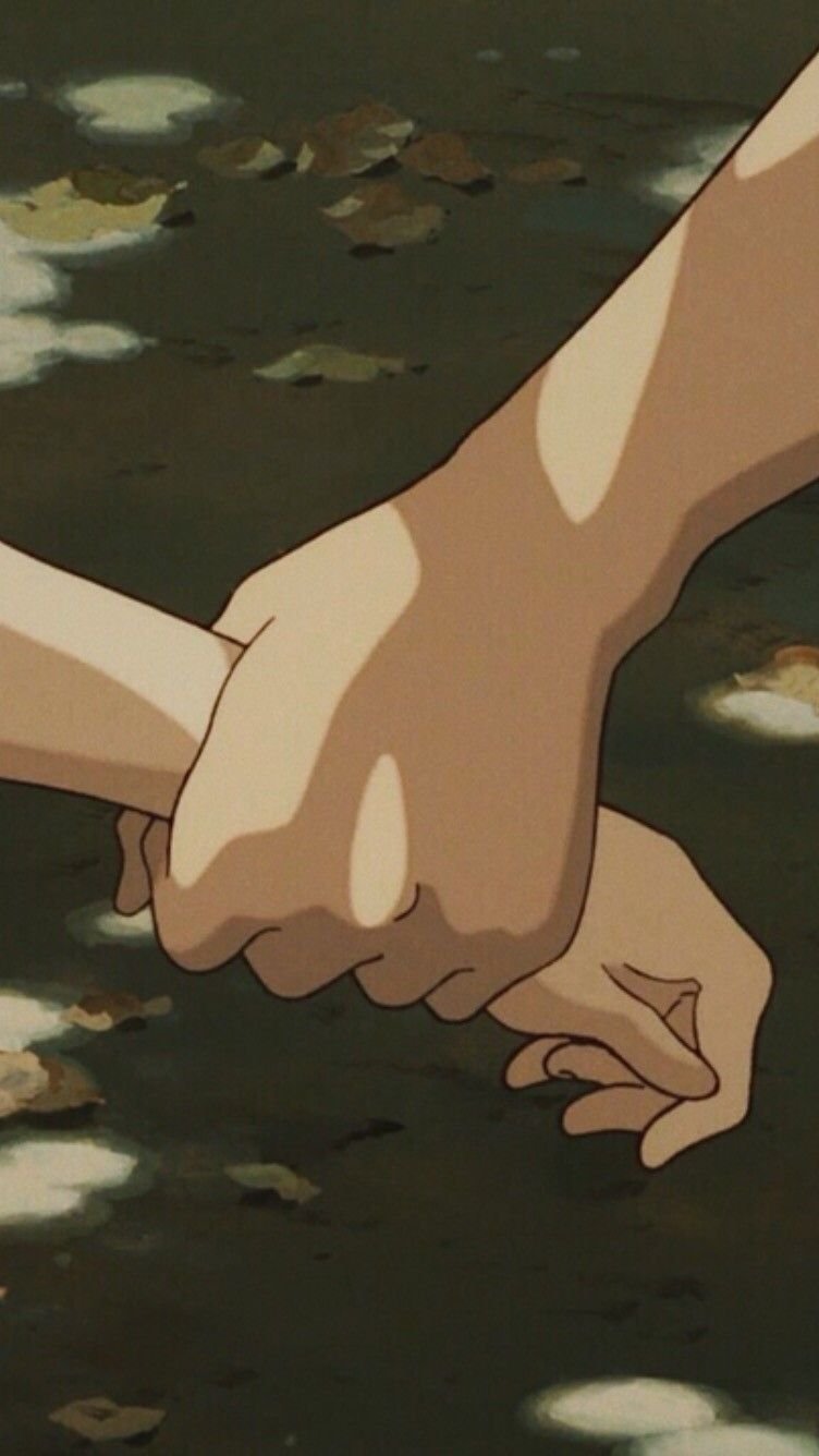 Aesthetic Anime Holding Hands