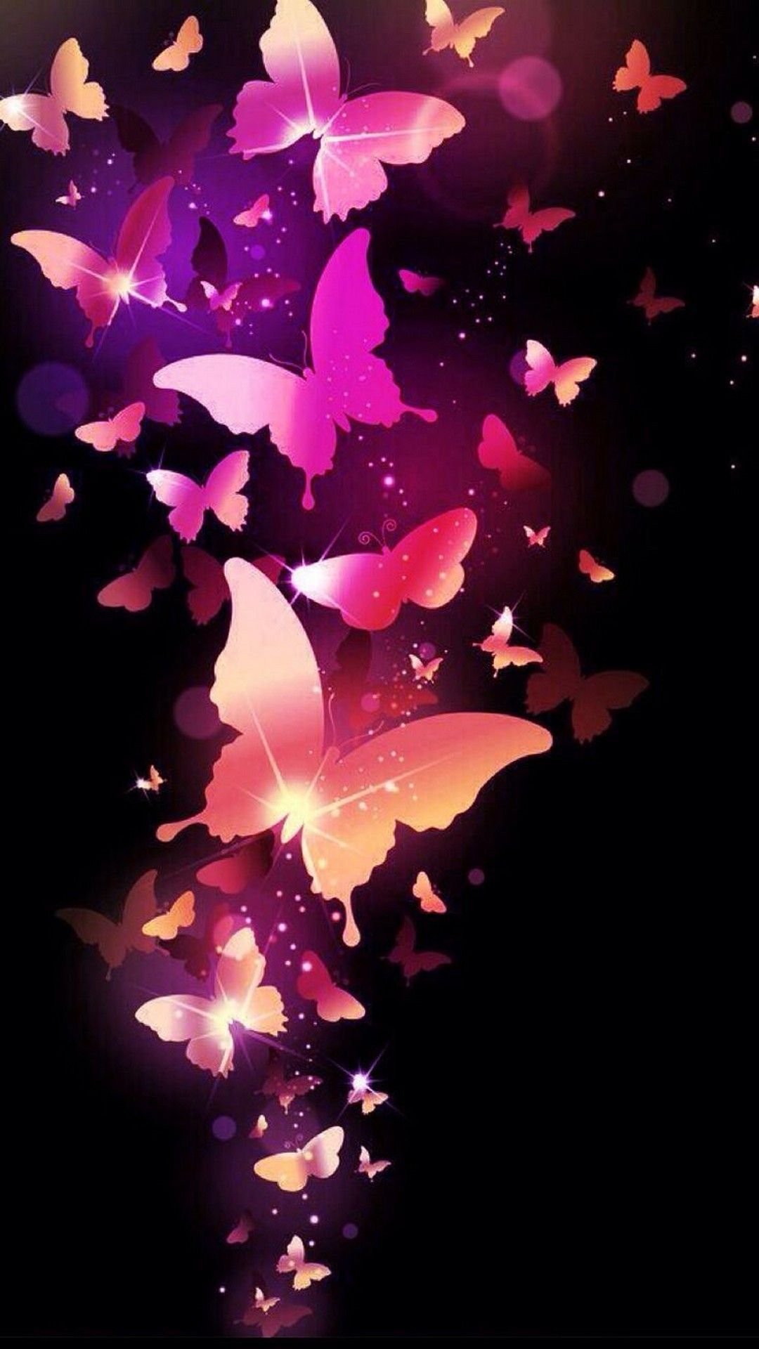 Purple aesthetic butterflies Wallpapers Download | MobCup