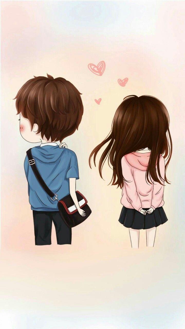 Love Cartoon Couple Wallpapers  Wallpaper Cave