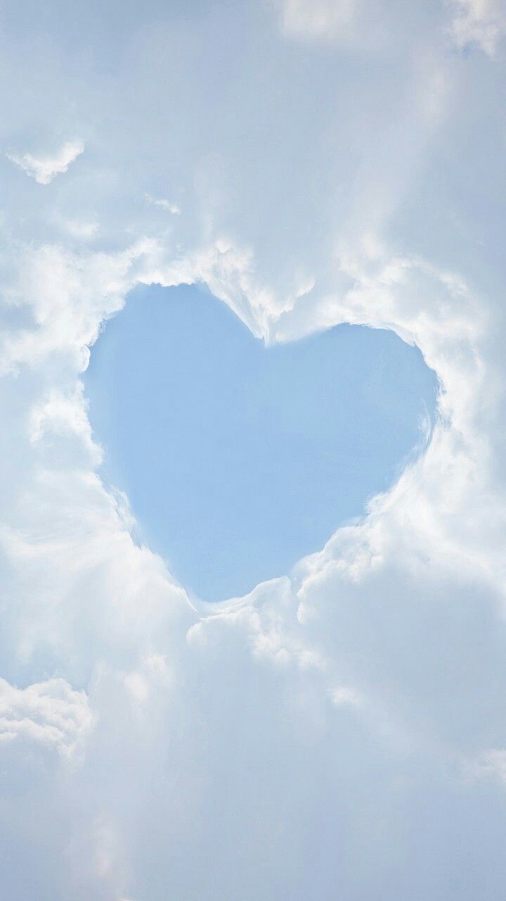 Clouds forming heart shape Wallpapers Download | MobCup