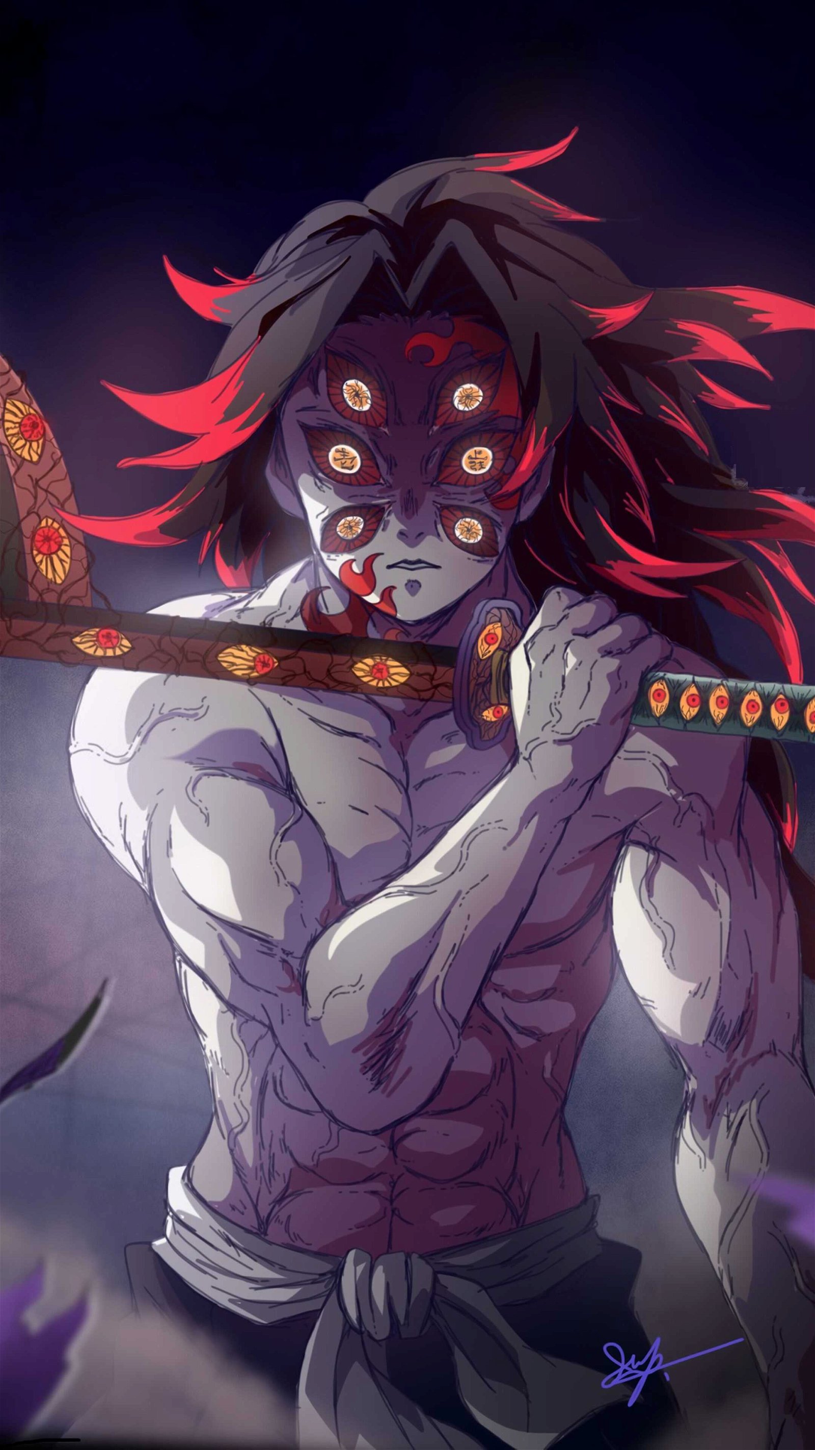 Demon Slayer Kokushibo Wallpaper Download | MobCup