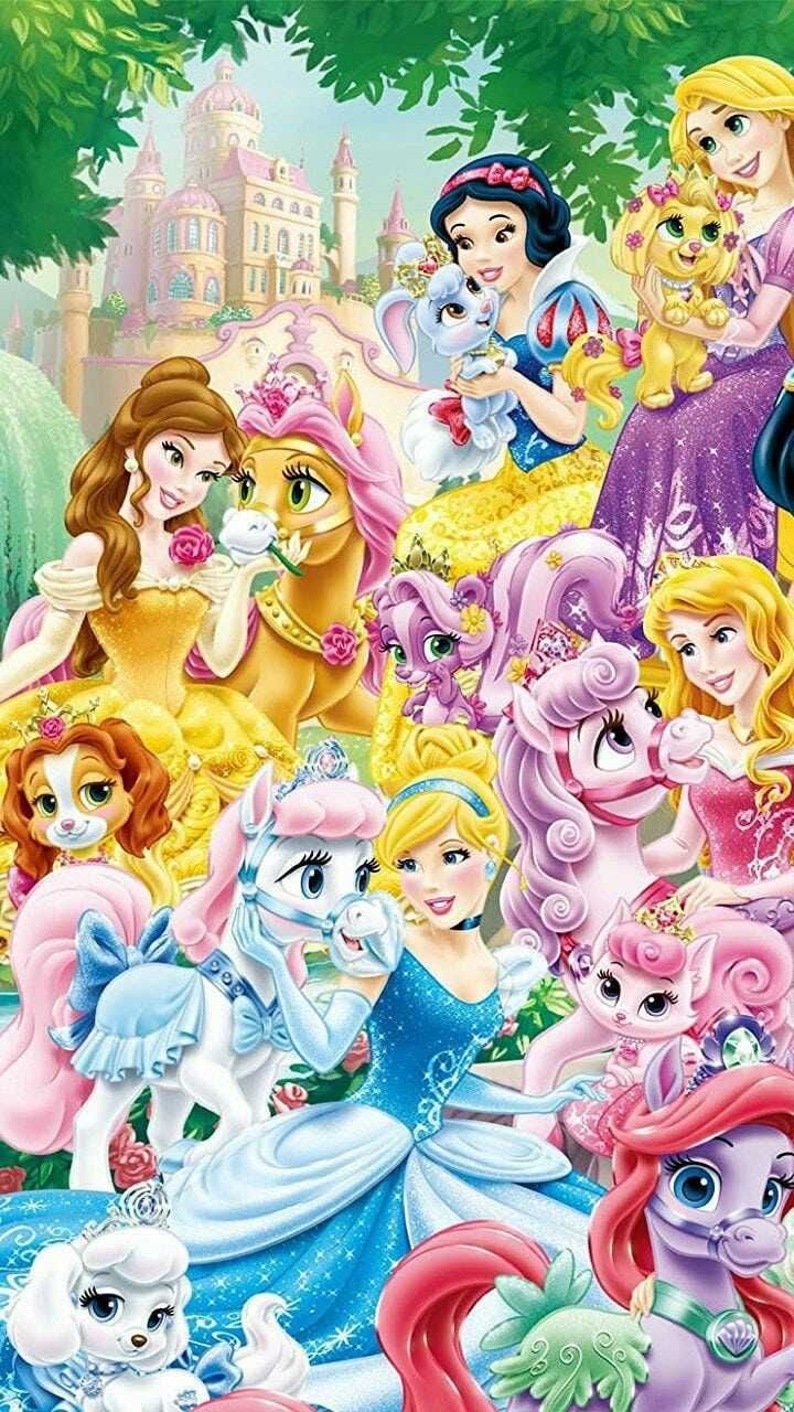 Disney Princess Wallpaper Walt Disney Wallpapers  Disney Princesses  Disney  princess wallpaper Princess cartoon Disney princess background